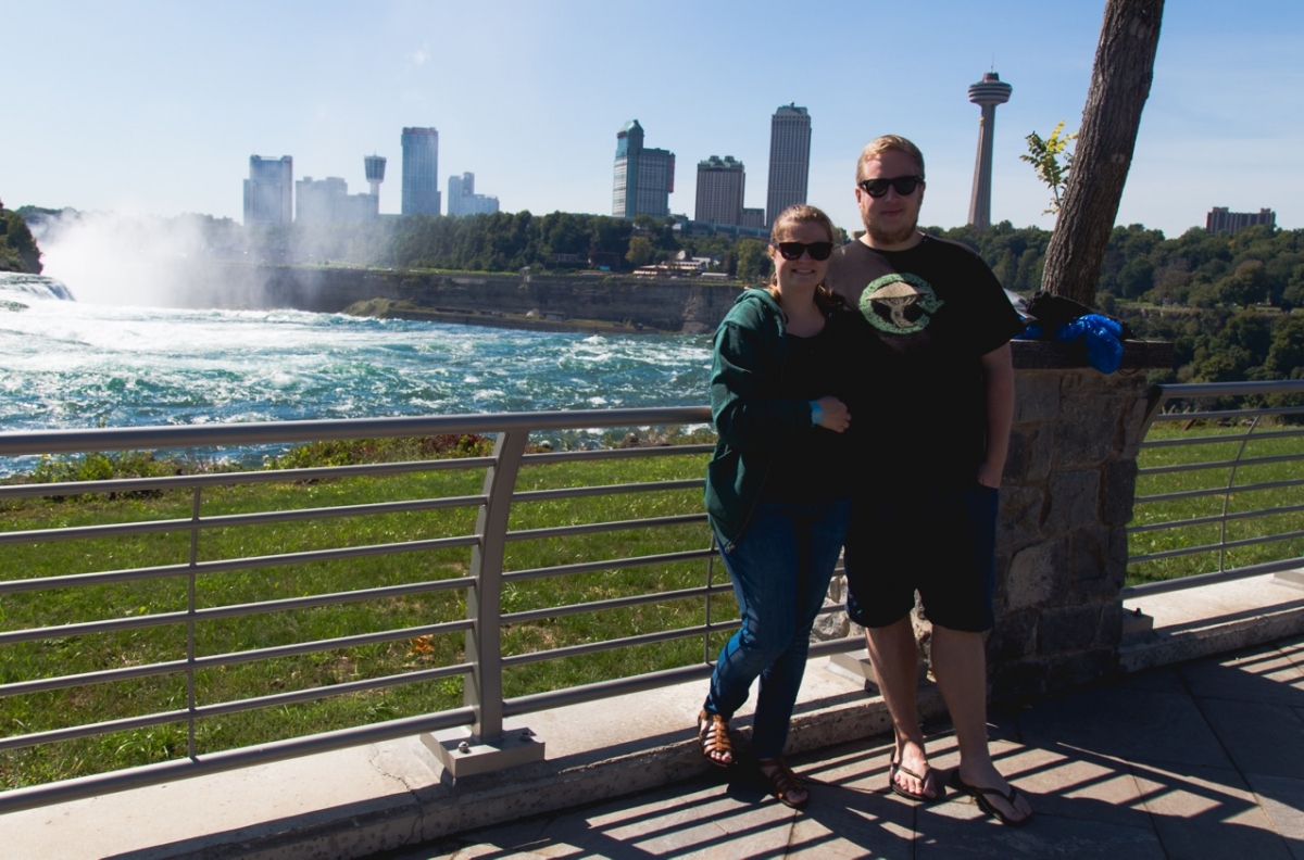 Anders og Laura ved Niagara Falls