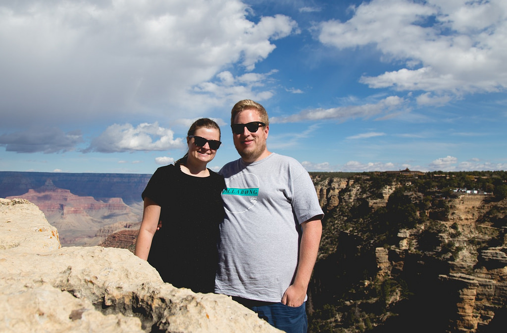 Anders og Laura ved Grand Canyon2